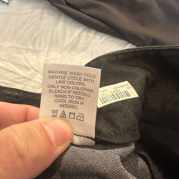 Classics Entier Women's Dark Gray Crop Wide Leg Cuffed Pants Size 4 - Picture 6 of 8